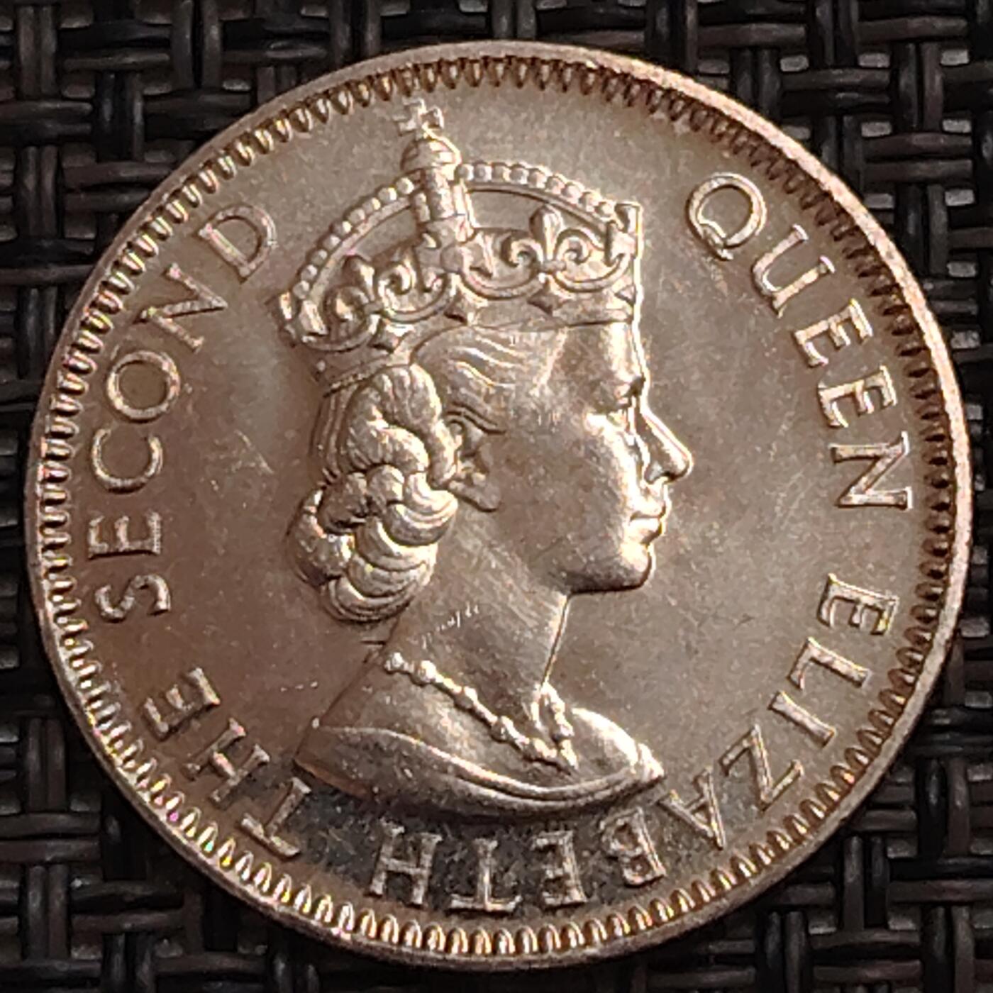 布加迪🐬～世界钱币(上海)🌾第 273 期 /  各国套币和散币 伯利兹🇧🇿 1985年 25分 较少见品种