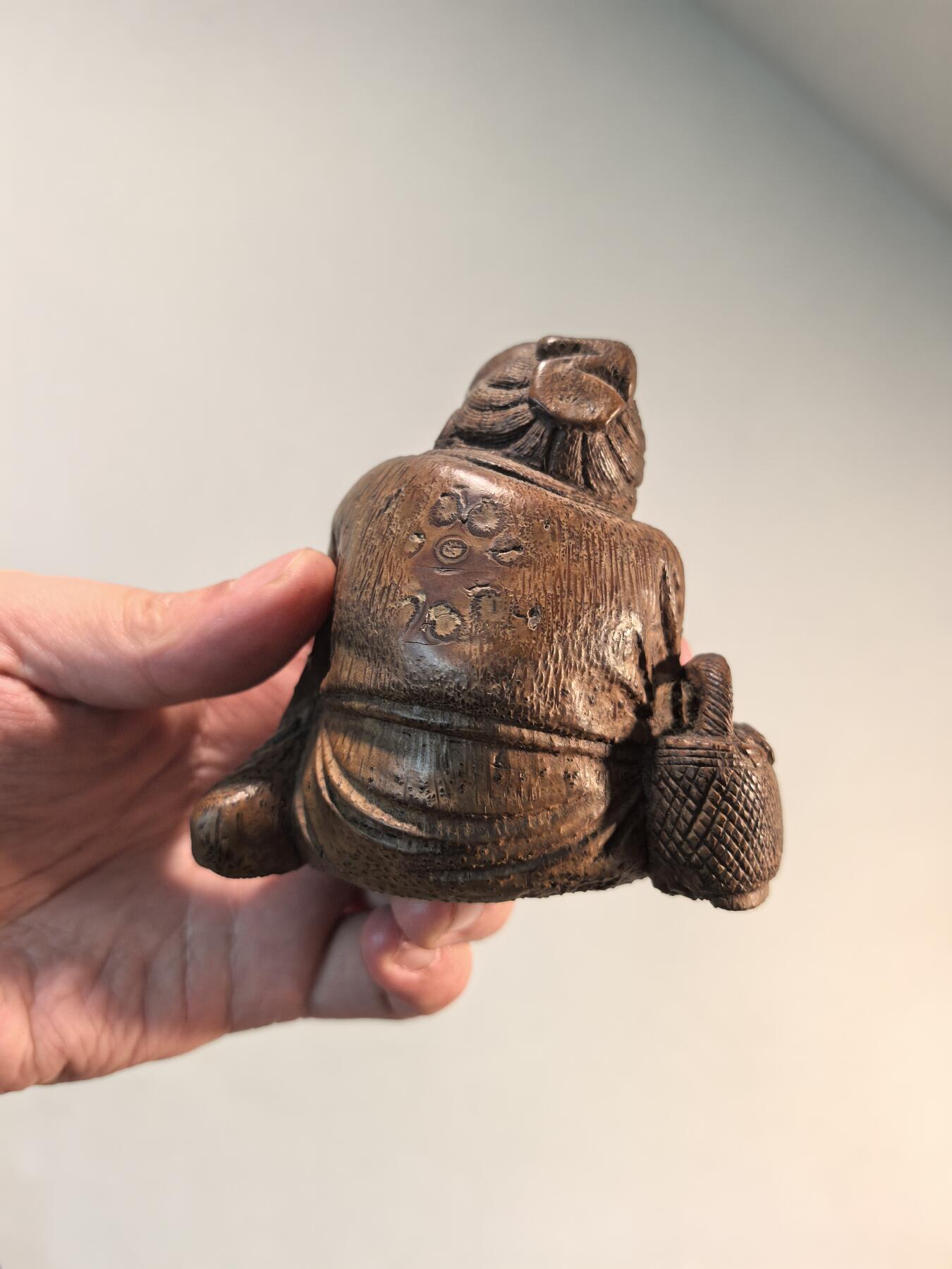 兰馨堂竹雕专场 老竹雕人物摆件