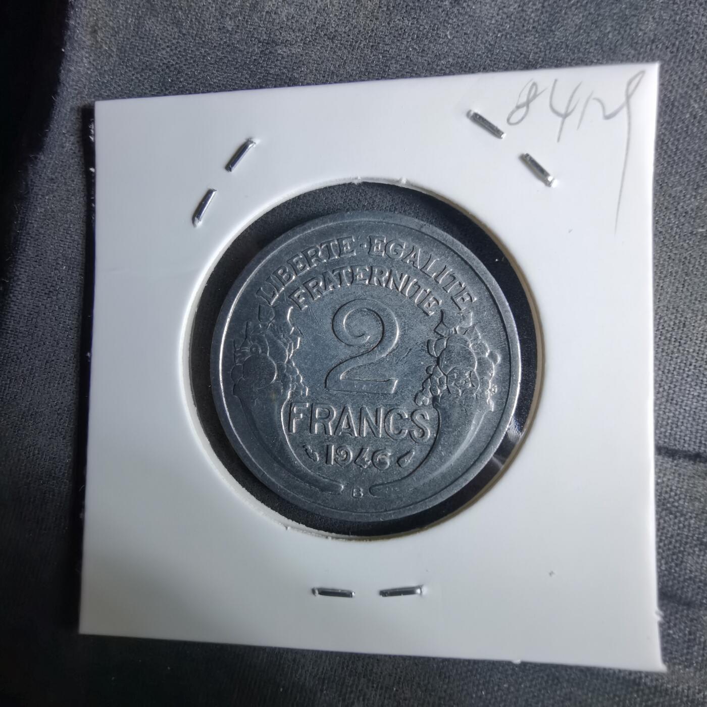 沼泽如烟--第984场 法国1946年2法郎B版