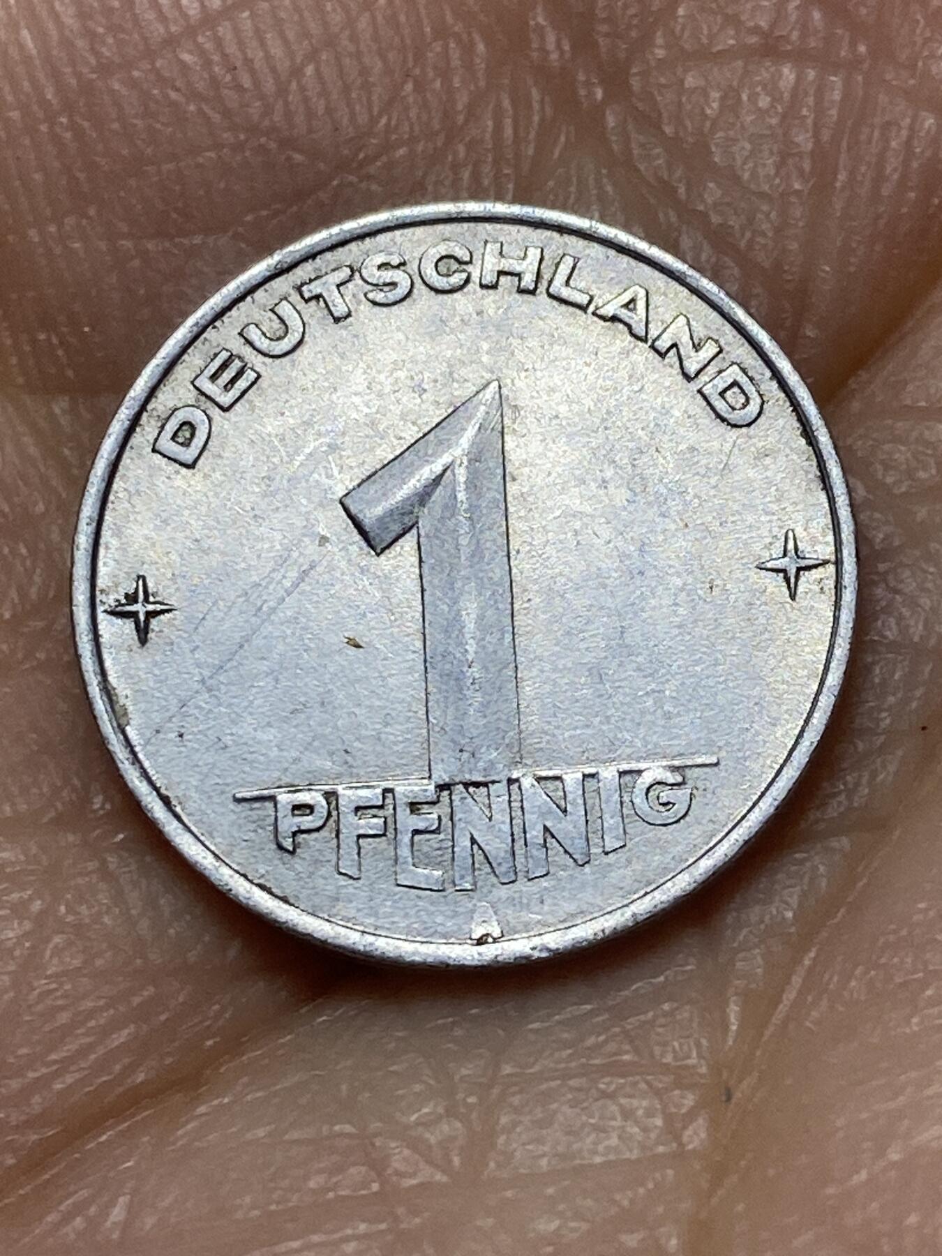 2026年第十九场(总第一百八十八场）外国好品散币场(免佣金) 民主德国1952年1芬尼(第二版，A标柏林造，首发年仅发行2年)