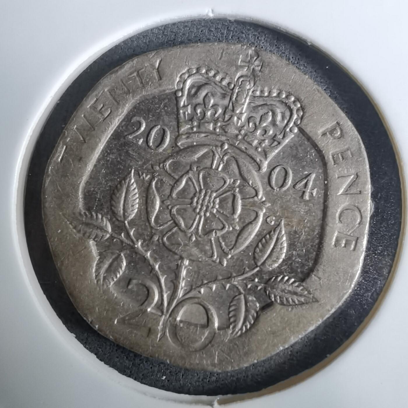 沼泽如烟--第984场 英国2004年20便士