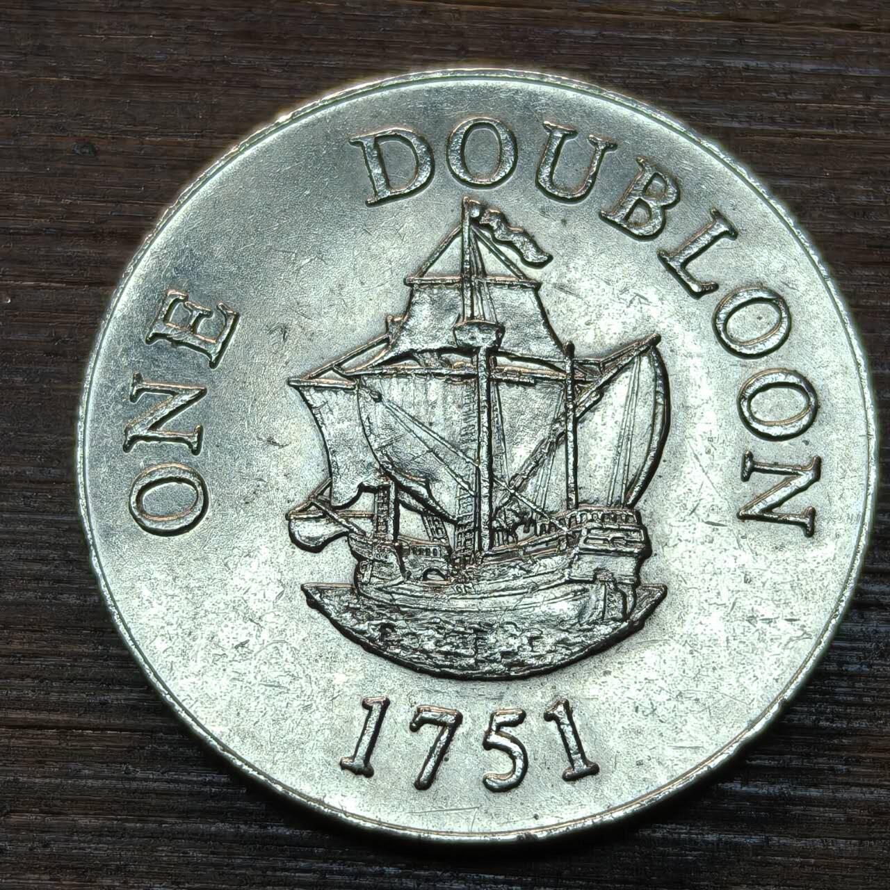 【本场4.12号发货】★第145★散币专场 不寄存，30包邮。不满30元，支付5元运费。《接受代拍 代送NGC评级》 63【无寄存】1751年 双杜布隆 代用币