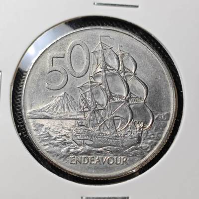 KK钱币收藏小铺  第392期  2月预留时间 周末发货 -  1980新西兰50分