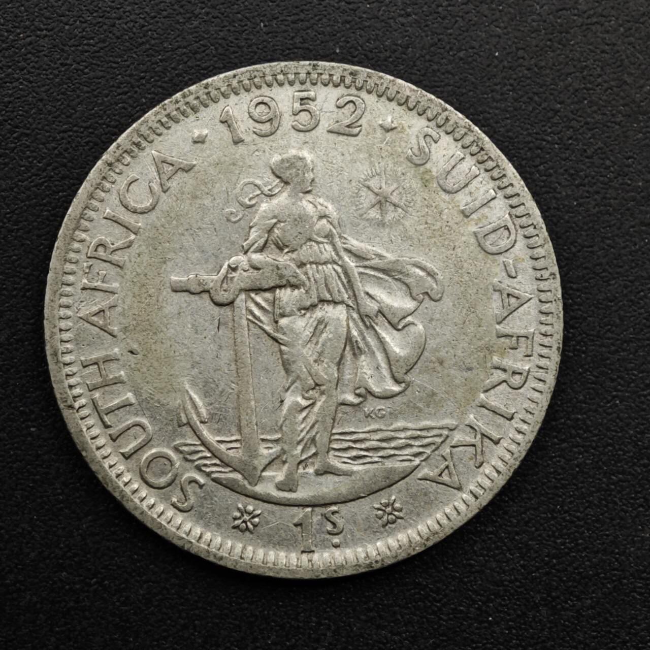 【淘币小摊】实时拍第八百六十三拍   小银币散币场   年前最后一周 之前的预留小年前全部发出 请更换最新收货地址  南非1952年乔治六世一先令银币