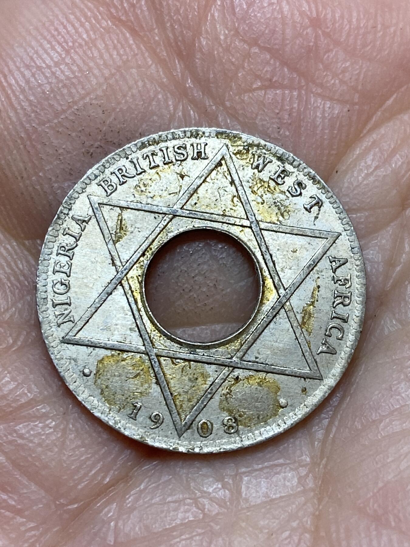 2026年第十九场(总第一百八十八场）外国好品散币场(免佣金) 英属西非1908年1/10便士(爱德华七世时期)