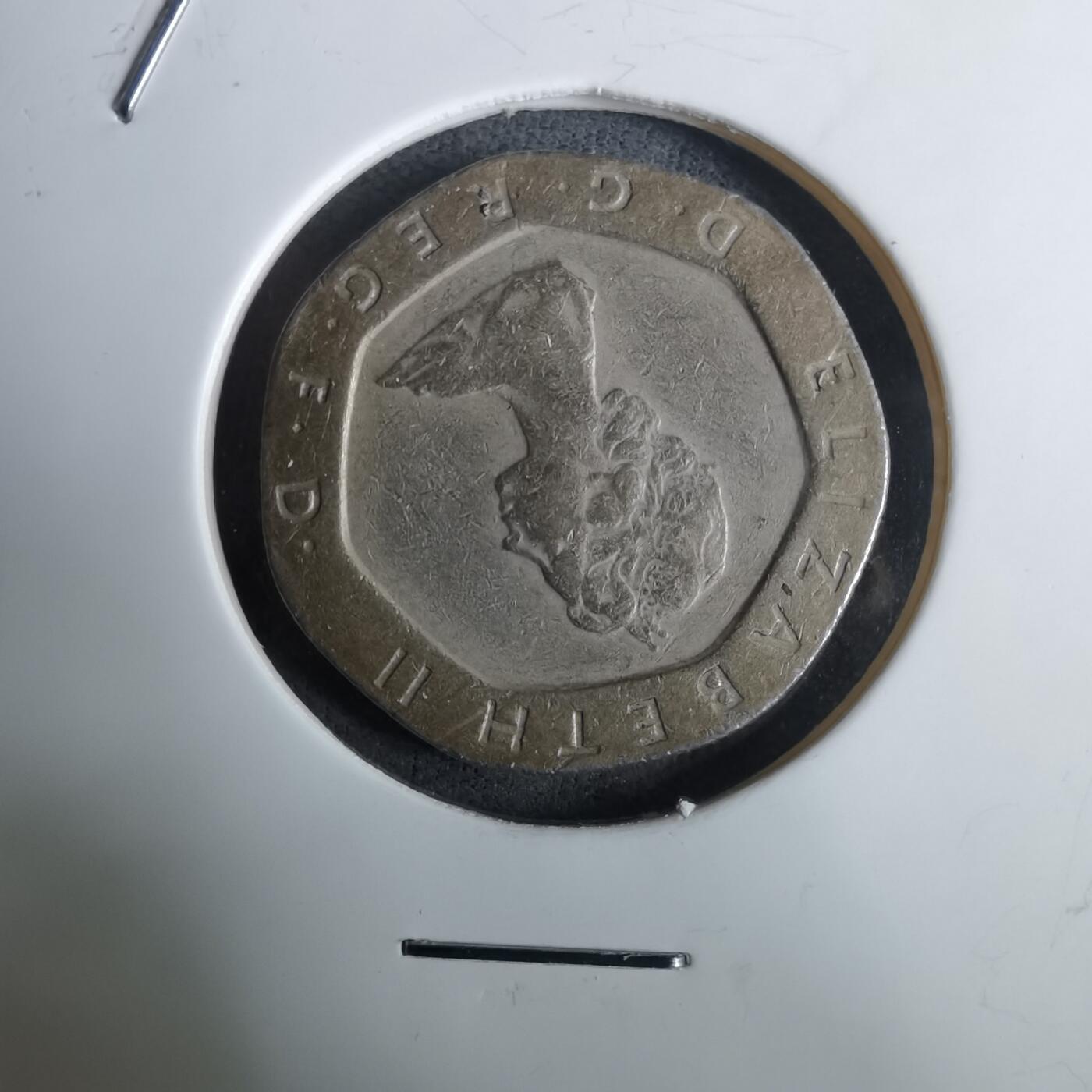 沼泽如烟--第984场 英国1982年20便士