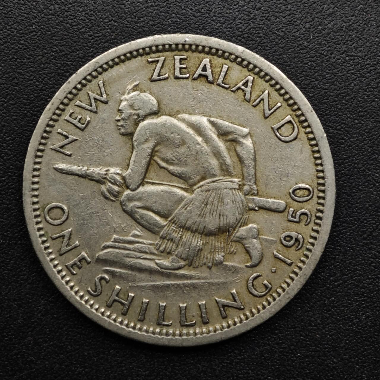 【淘币小摊】实时拍第八百六十三拍   小银币散币场   年前最后一周 之前的预留小年前全部发出 请更换最新收货地址  新西兰1950年乔治六世一先令镍币