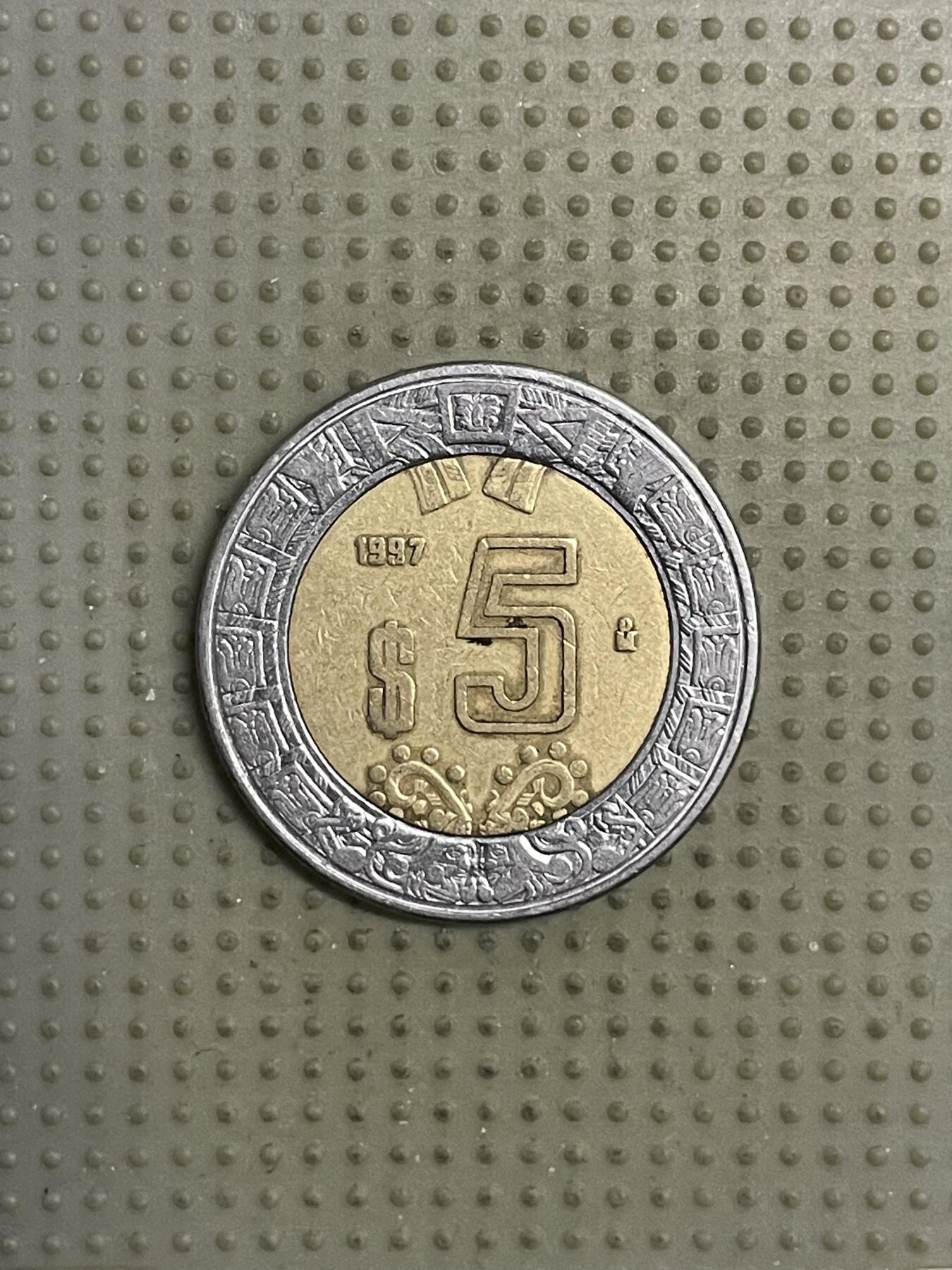 2026年第21场各国散币拍卖（总第171场） 墨西哥1997年5比索