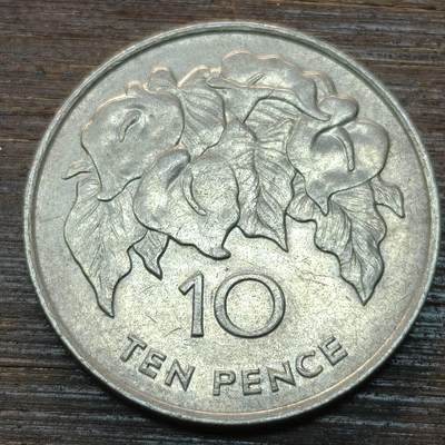 【本场4.12号发货】★第145★散币专场 不寄存，30包邮。不满30元，支付5元运费。《接受代拍 代送NGC评级》 - 62【无寄存】圣赫勒拿和阿森松 1984年 10便士