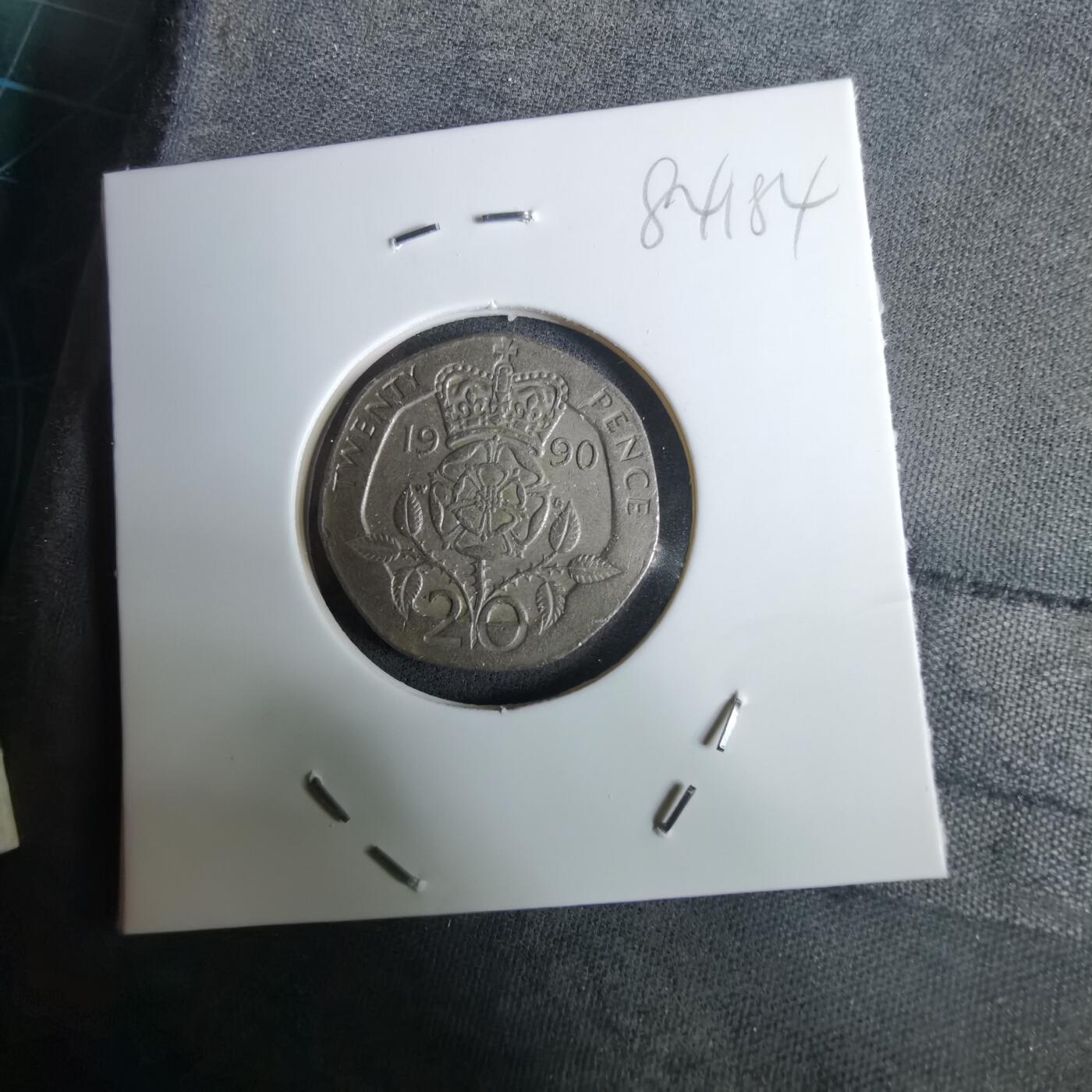 沼泽如烟--第984场 英国1990年20便士