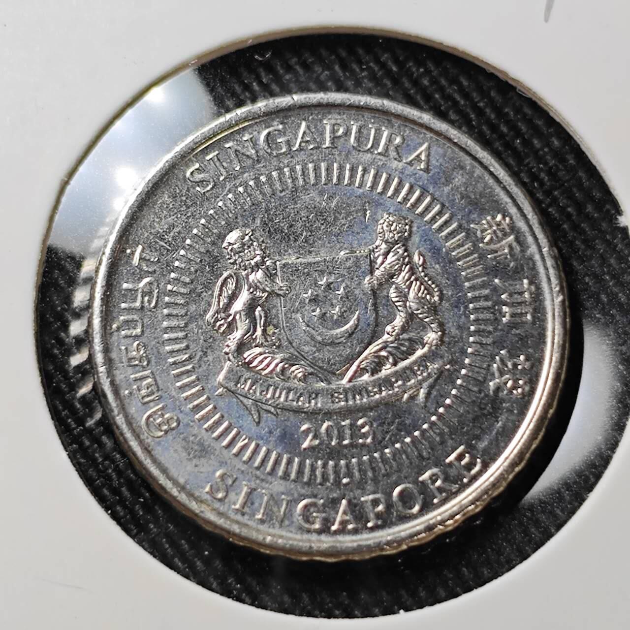 KK钱币收藏小铺  第392期  2月预留时间 周末发货  新加坡50分