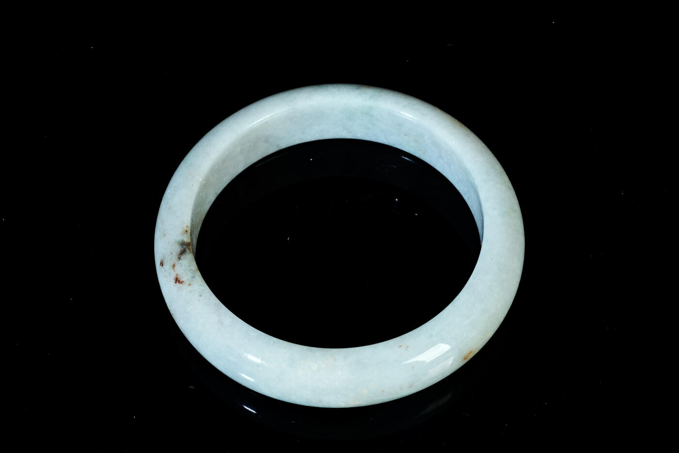 上海都达杂项专场二十一（全场包邮） 天然 冰糯种翡翠（A货）贵妃手镯 附鉴定证书90-44