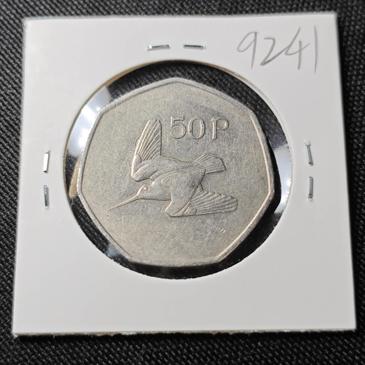 KK钱币收藏小铺  第392期  2月预留时间 周末发货  爱尔兰50便士