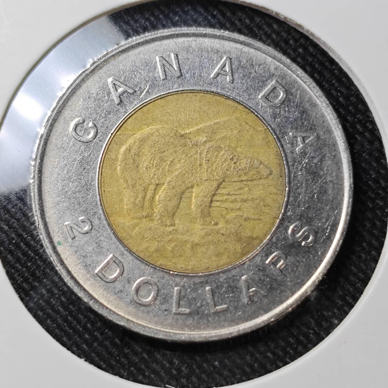 KK钱币收藏小铺  第392期  2月预留时间 周末发货  加拿大2元