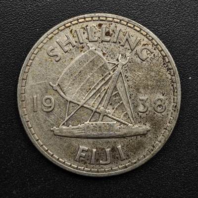 【淘币小摊】实时拍第八百六十三拍   小银币散币场   年前最后一周 之前的预留小年前全部发出 请更换最新收货地址  - 斐济1938年乔治六世一先令银币