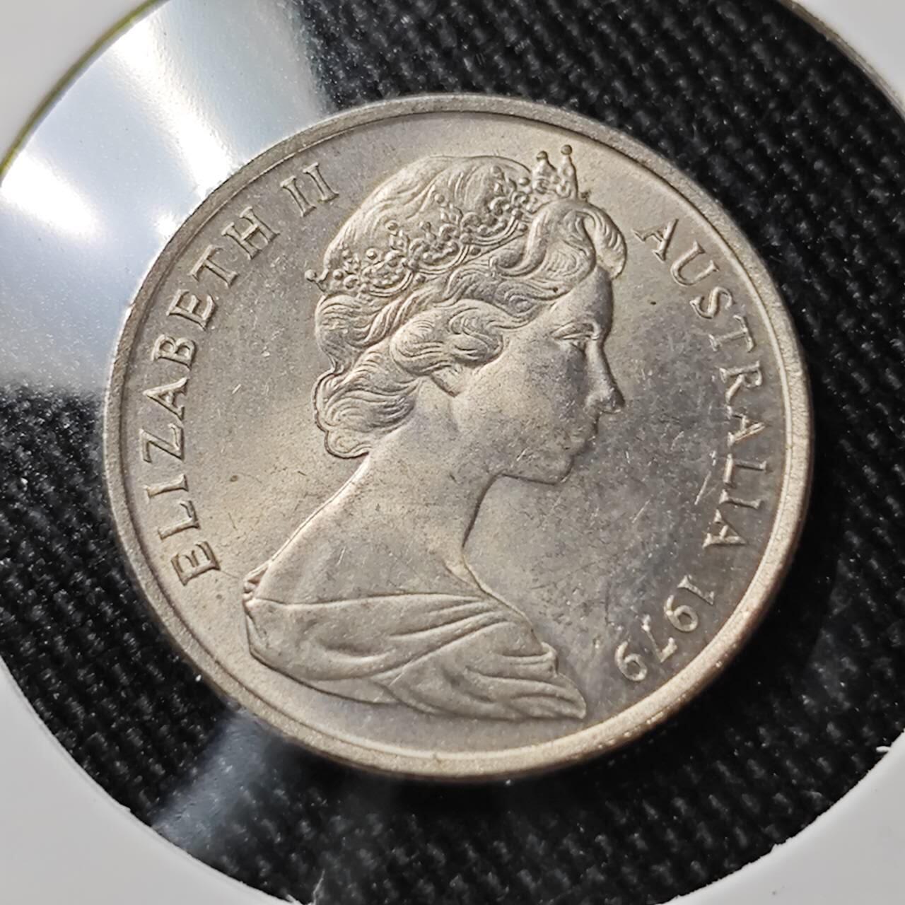 KK钱币收藏小铺  第392期  2月预留时间 周末发货  1979澳大利亚5分