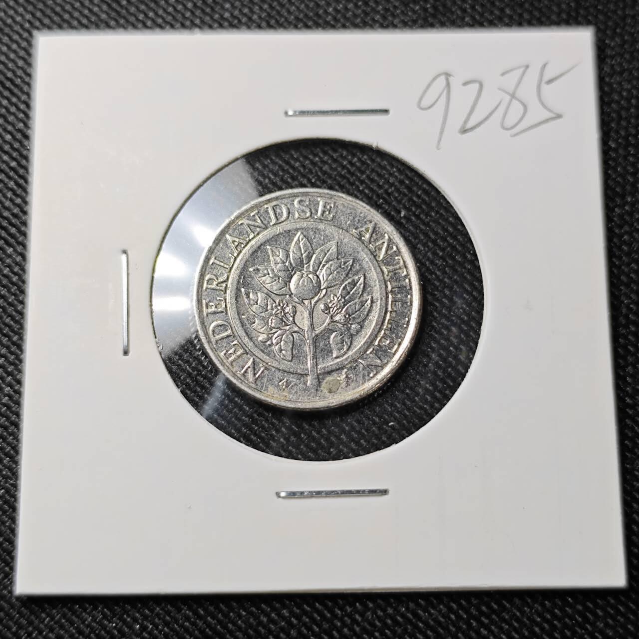 KK钱币收藏小铺  第392期  2月预留时间 周末发货  荷属安地列斯25分