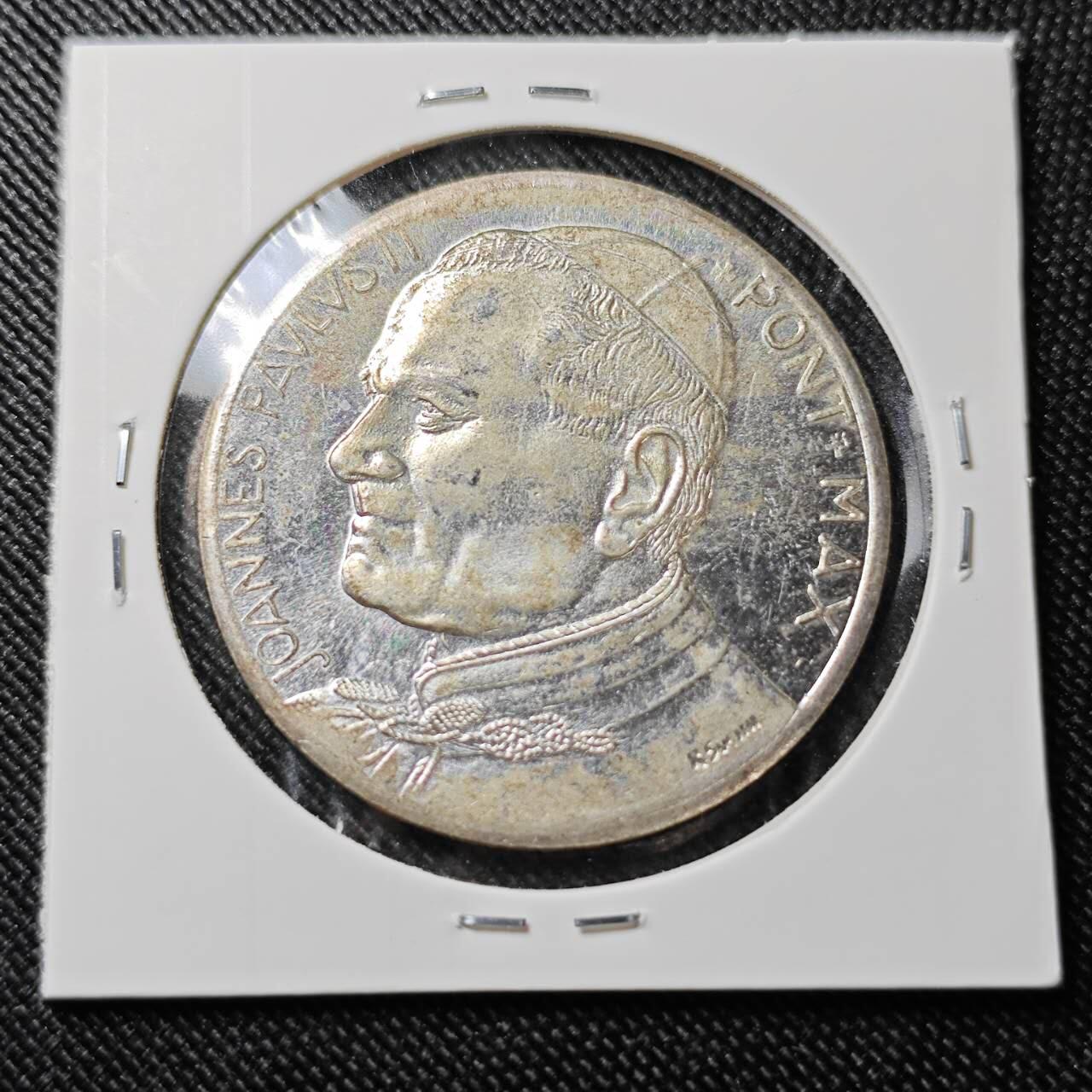 KK钱币收藏小铺  第392期  2月预留时间 周末发货  梵蒂冈镀银章