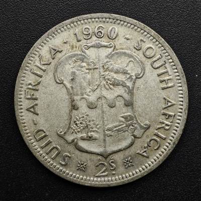 【淘币小摊】实时拍第八百六十三拍   小银币散币场   年前最后一周 之前的预留小年前全部发出 请更换最新收货地址  - 南非1960年伊丽莎白二世2先令银币