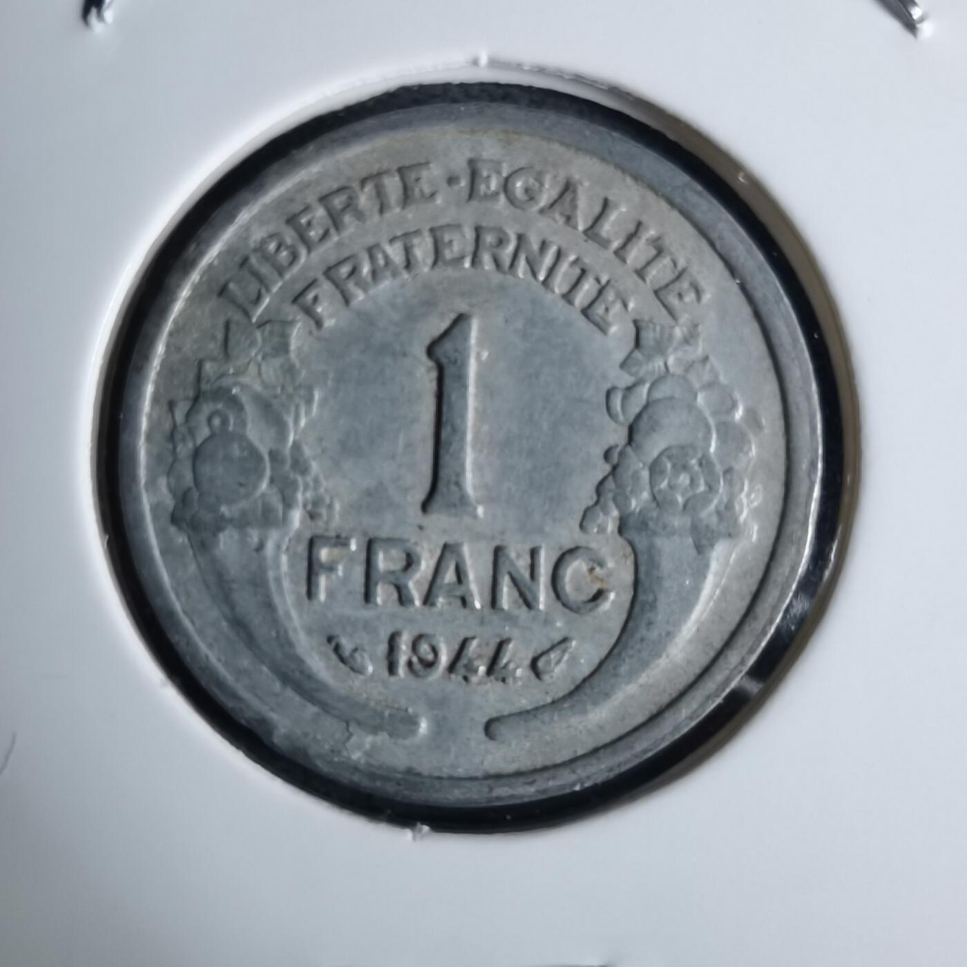 沼泽如烟--第984场 法国1944年1法郎