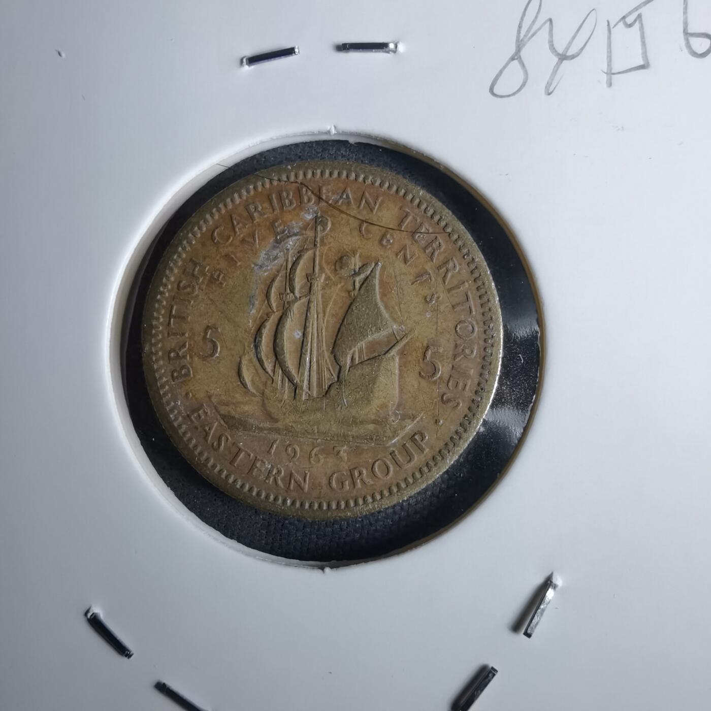 沼泽如烟--第984场 东加勒比1963年五分