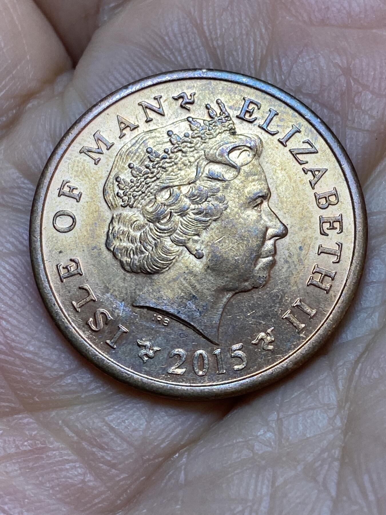 2026年第十九场(总第一百八十八场）外国好品散币场(免佣金) 英属马恩岛🇮🇲2015年2便士(伊丽莎白二世老年第三套)