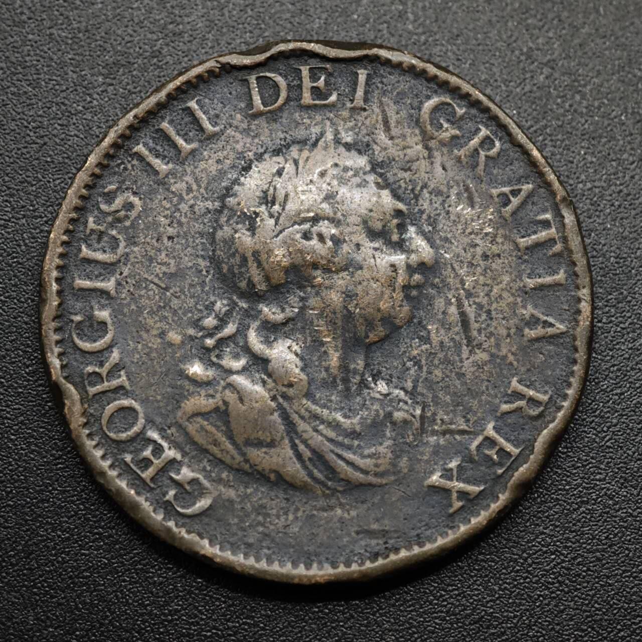 【淘币小摊】实时拍第八百六十三拍   小银币散币场   年前最后一周 之前的预留小年前全部发出 请更换最新收货地址  英国1799年乔治三世半便士铜币