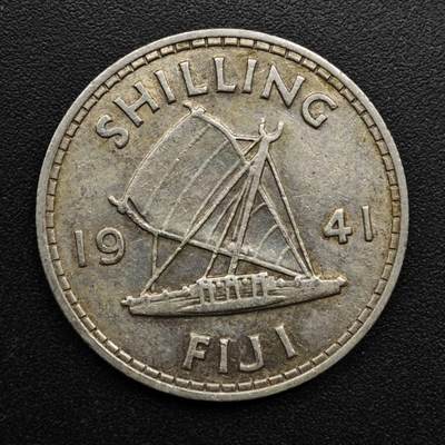 【淘币小摊】实时拍第八百六十三拍   小银币散币场   年前最后一周 之前的预留小年前全部发出 请更换最新收货地址  - 斐济1941年乔治六世一先令银币