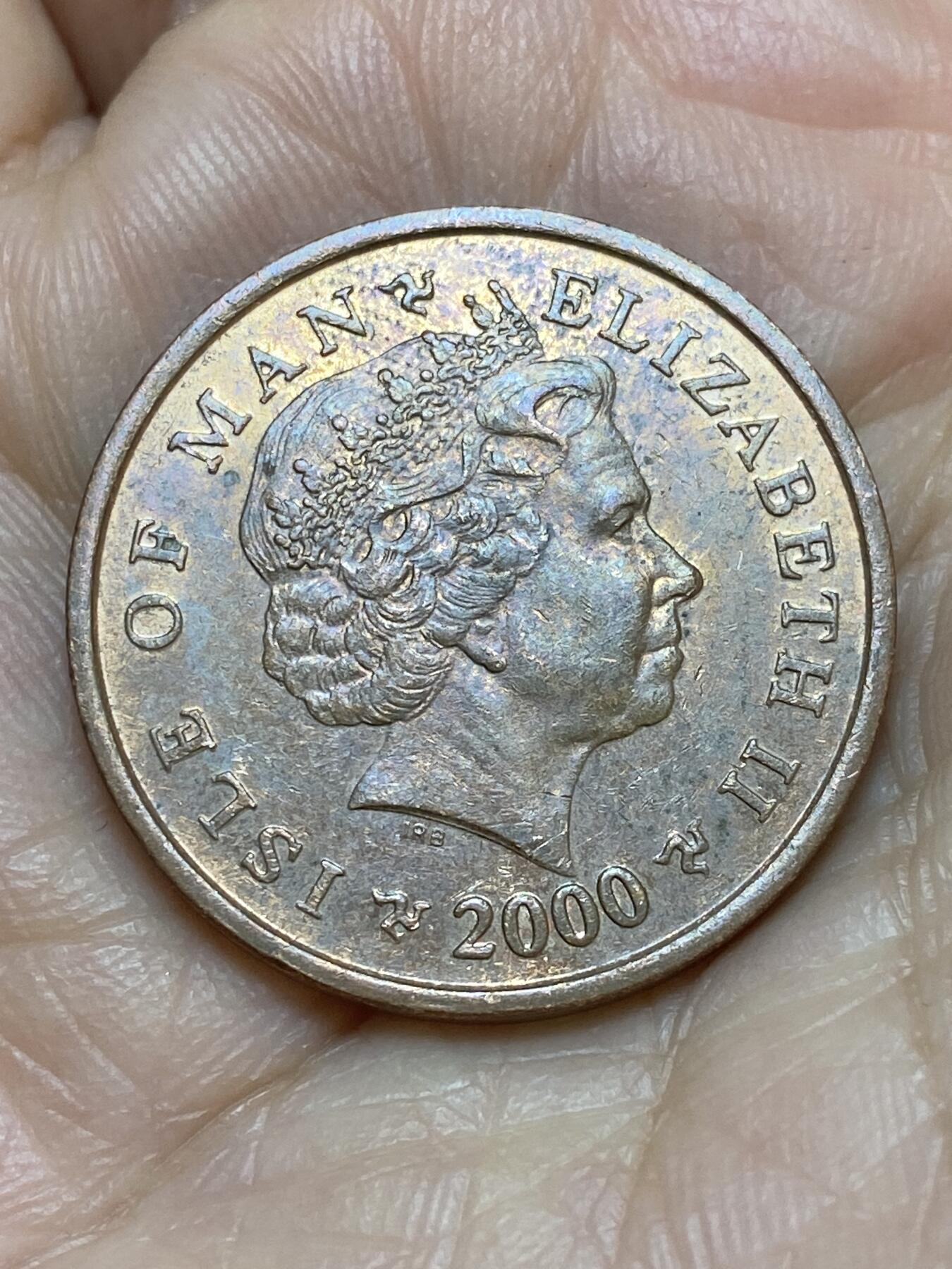 2026年第十九场(总第一百八十八场）外国好品散币场(免佣金) 英属马恩岛🇮🇲2000年2便士(伊丽莎白二世老年第二套)