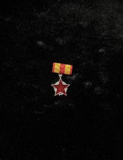 南斯拉夫小玩具专场 - 南斯拉夫二级游击队之星mini章，少见品种，五角星漆面轻微瑕疵