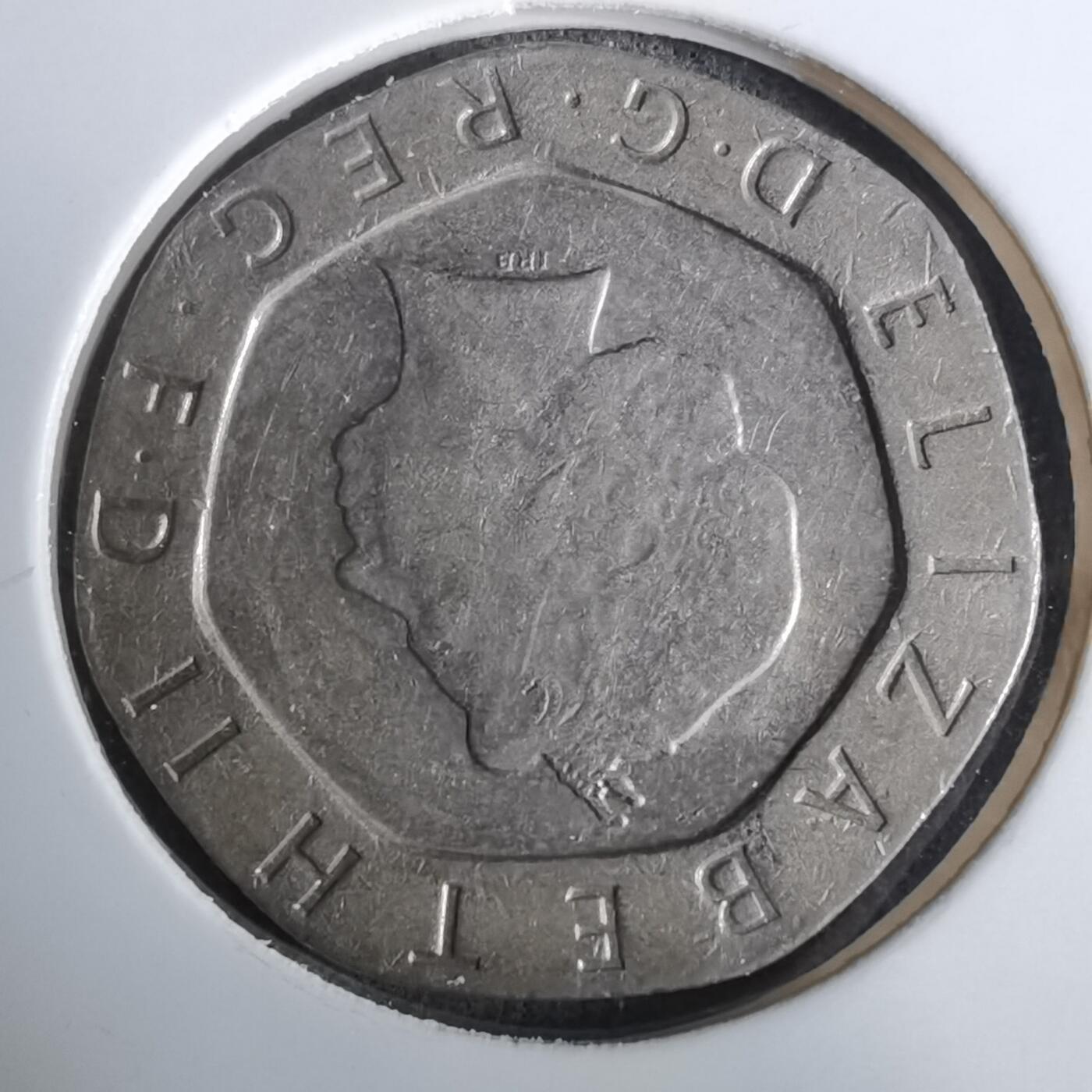 沼泽如烟--第984场 英国2001年20便士