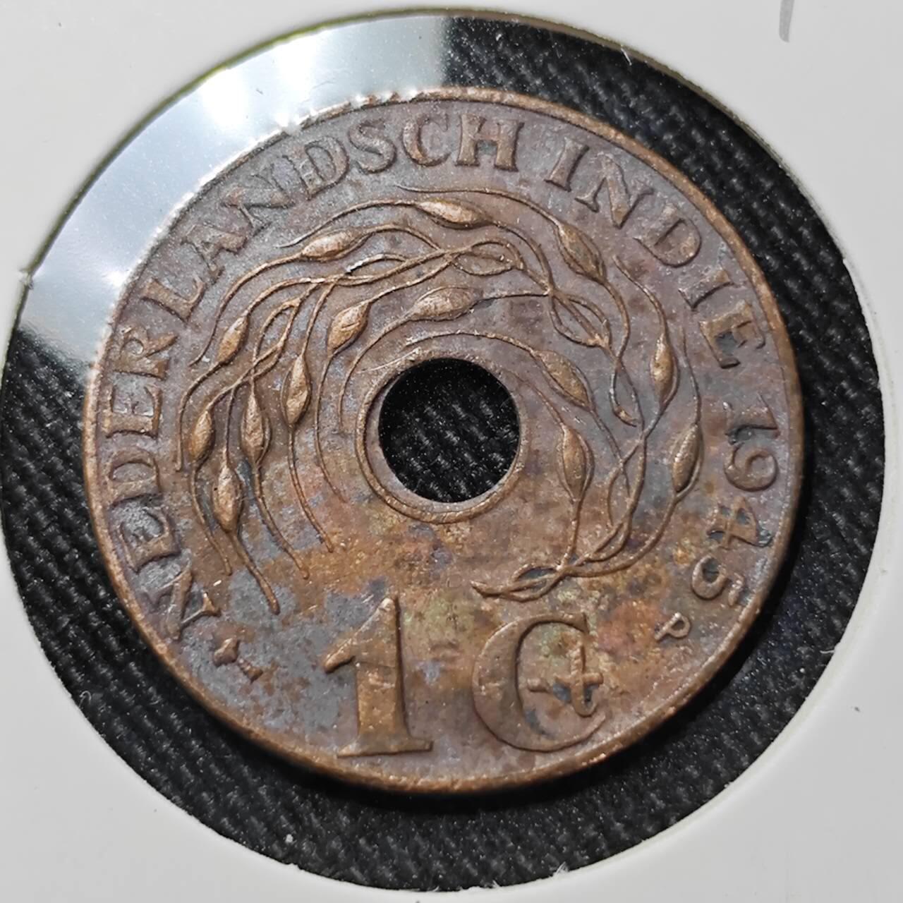 KK钱币收藏小铺  第392期  2月预留时间 周末发货  荷属东印度一分铜币