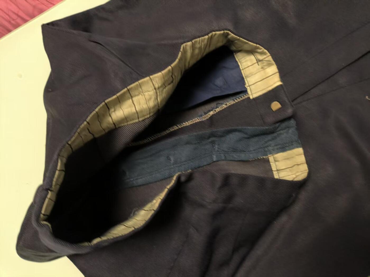 （店主清仓 大量自藏 制服徽章盛宴）罗岚⭐爱藏⭐甄选专拍第五场-分享拍场赚佣（实体经营） su-M55式海校官马裤呢 定制约正一号尺码（80年代老干部老料后做 白色系反光）