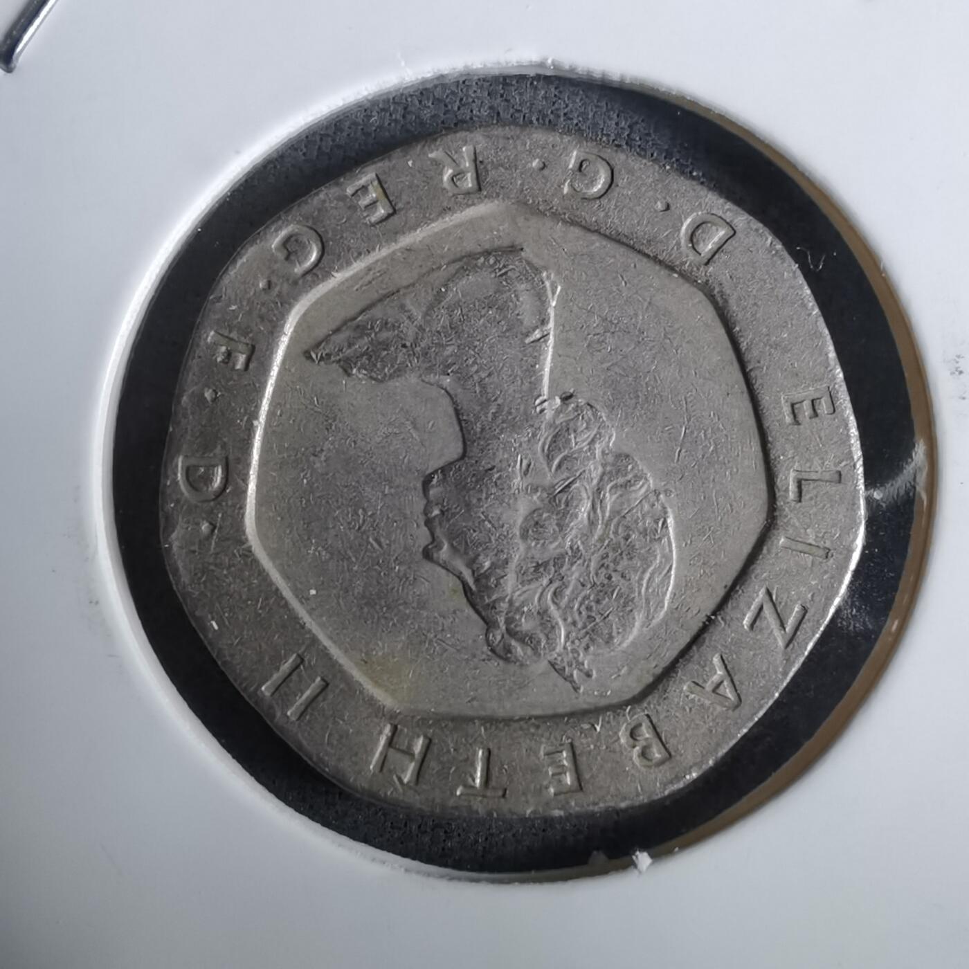 沼泽如烟--第984场 英国1982年20便士