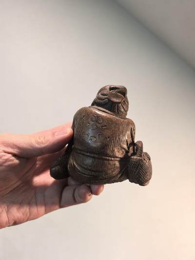 老竹雕人物摆件