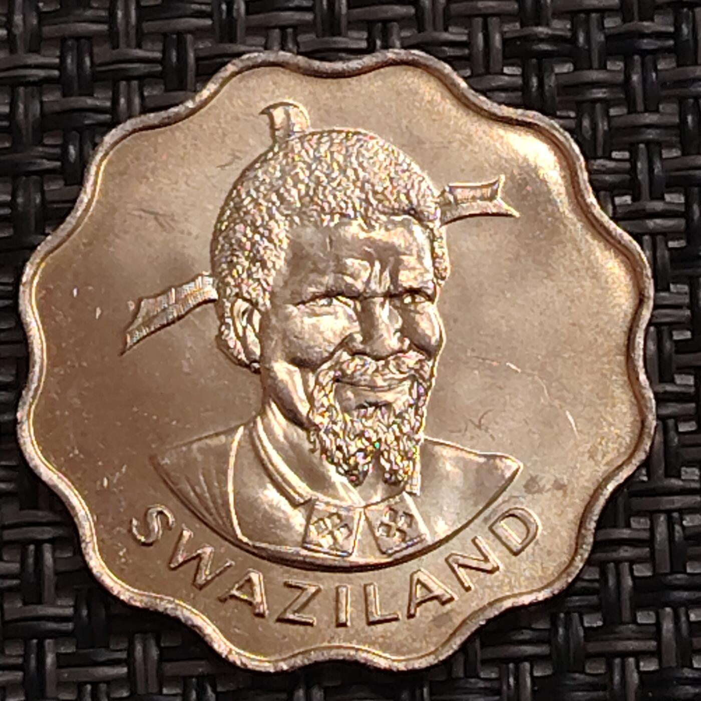 布加迪🐬～世界钱币(上海)🌾第 273 期 /  各国套币和散币 斯威士兰🇸🇿 1979年 20分