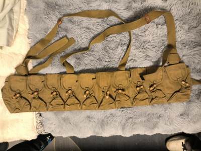 （店主清仓 大量自藏 制服徽章盛宴）罗岚⭐爱藏⭐甄选专拍第五场-分享拍场赚佣（实体经营） - su-M65式早期56式胸挂袋 土黄色帆布基本全新可做55平替