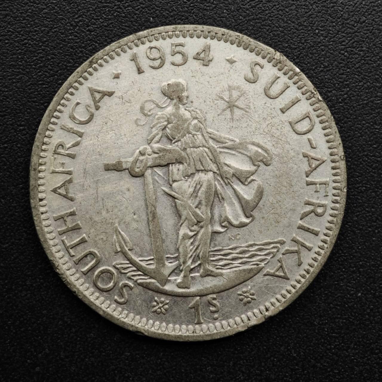 【淘币小摊】实时拍第八百六十三拍   小银币散币场   年前最后一周 之前的预留小年前全部发出 请更换最新收货地址  南非1954年伊丽莎白二世一先令银币