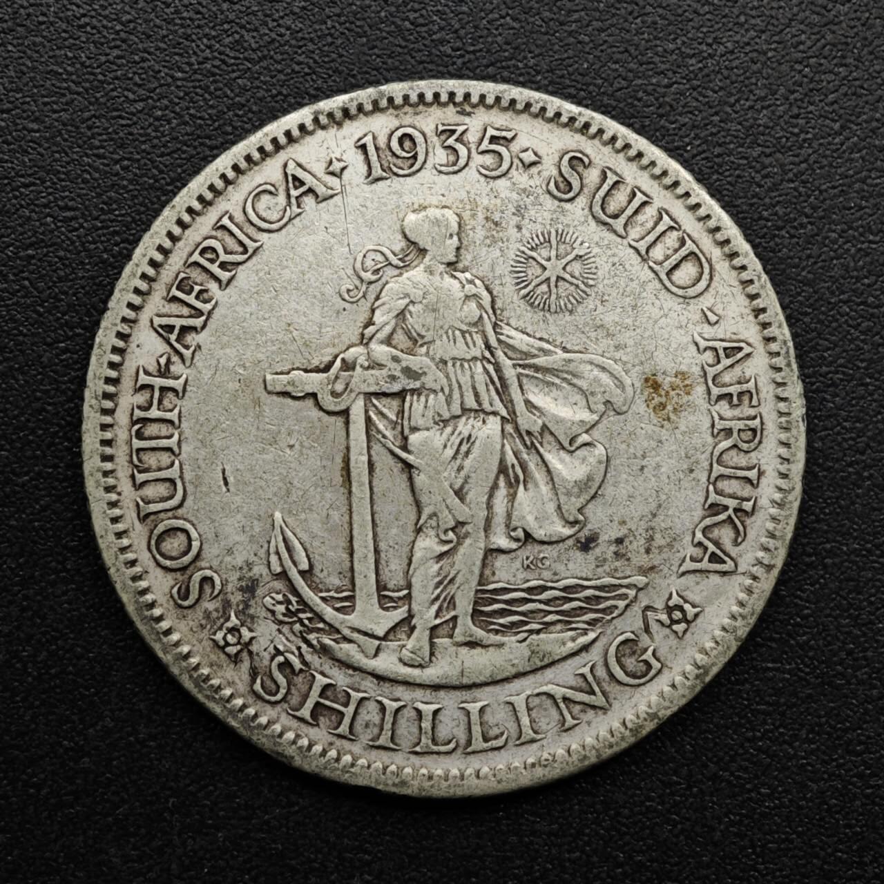 【淘币小摊】实时拍第八百六十三拍   小银币散币场   年前最后一周 之前的预留小年前全部发出 请更换最新收货地址  南非1935年乔治五世一先令银币