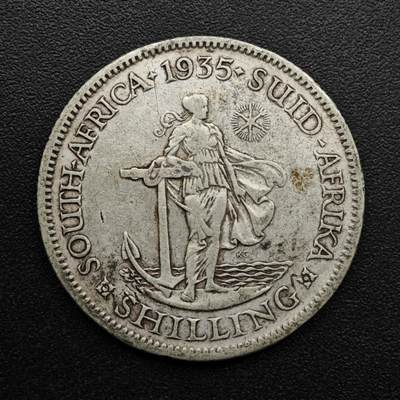 【淘币小摊】实时拍第八百六十三拍   小银币散币场   年前最后一周 之前的预留小年前全部发出 请更换最新收货地址  - 南非1935年乔治五世一先令银币