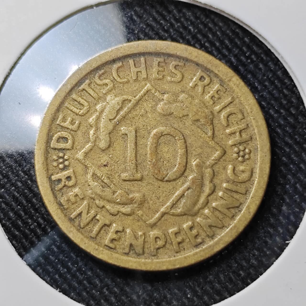 KK钱币收藏小铺  第392期  2月预留时间 周末发货  魏玛10分铜币