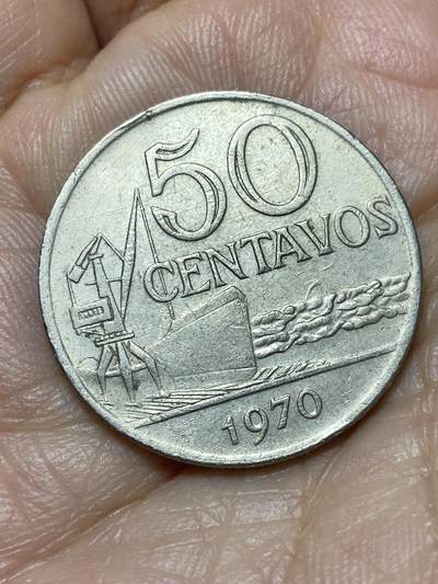 2026年第十九场(总第一百八十八场）外国好品散币场(免佣金) - 巴西🇧🇷1970年50分(1967–1986年第二版，铜镍材质无磁版，首发年)