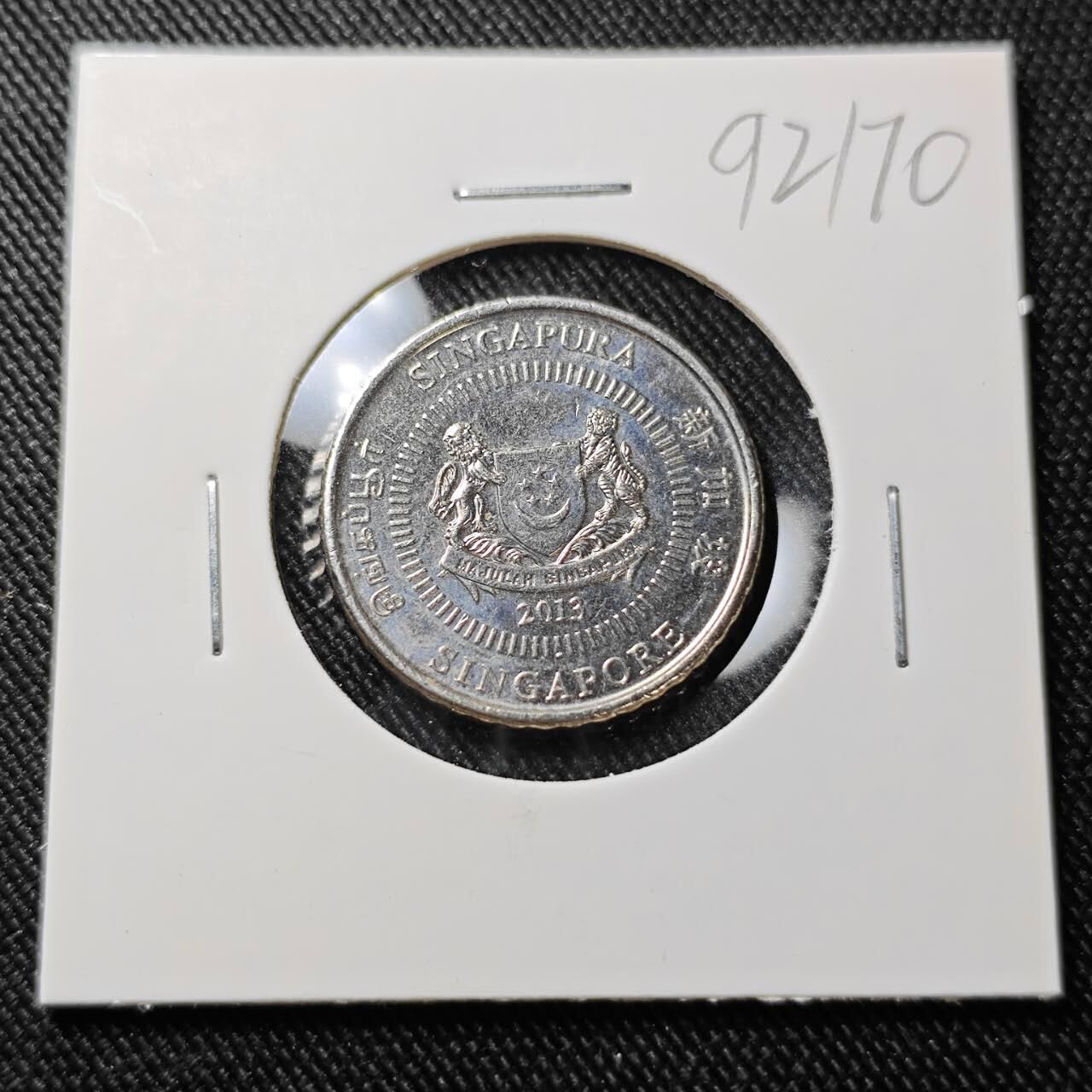 KK钱币收藏小铺  第392期  2月预留时间 周末发货  新加坡50分