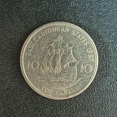 逸泉钱币2026第十二组世界钱币专场春节千件大拍A1614～2574 - 2129 东加勒比10分