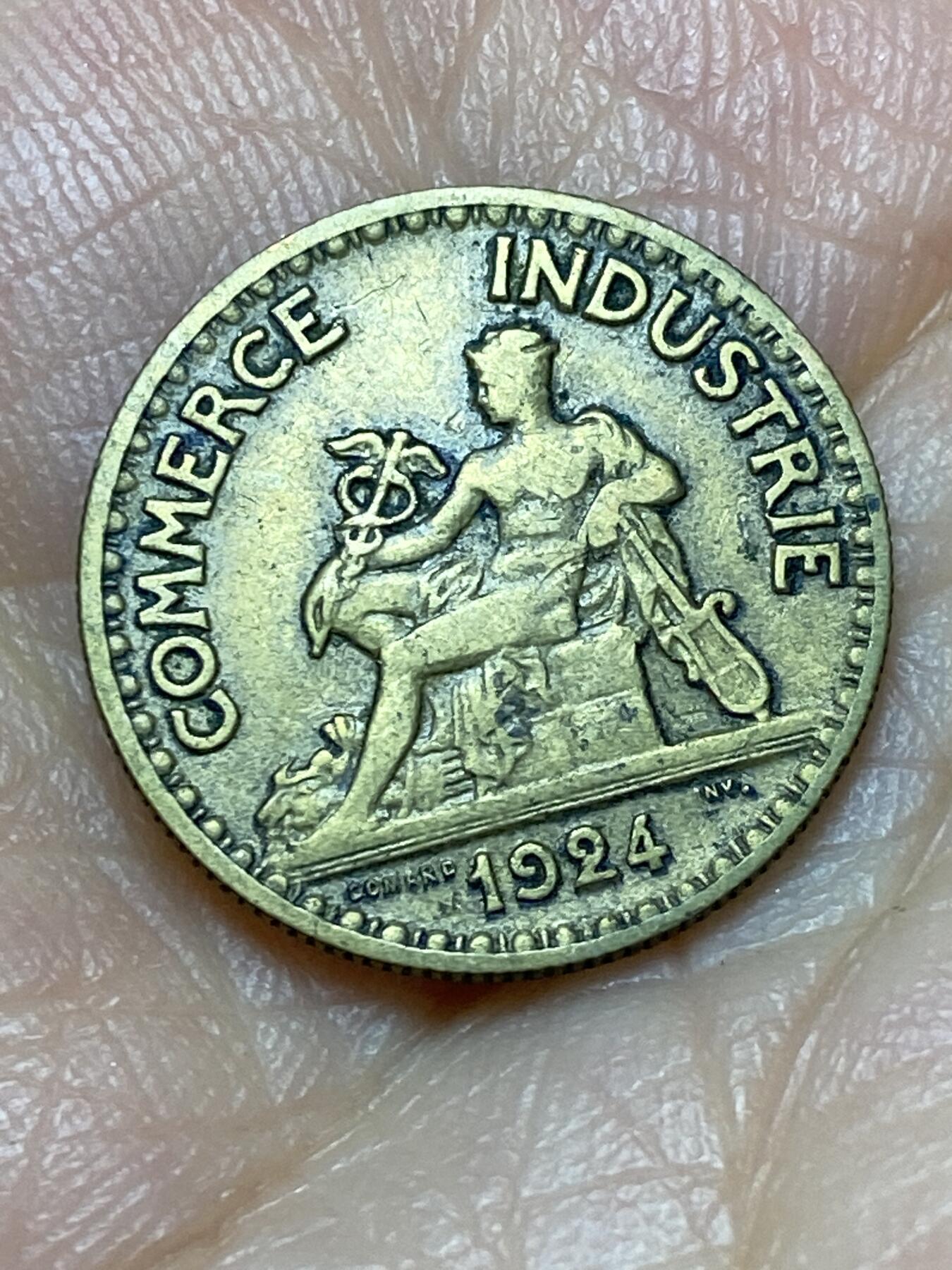 2026年第十九场(总第一百八十八场）外国好品散币场(免佣金) 法兰西第三共和国1924年50生丁(Closed 4–闭口4版)