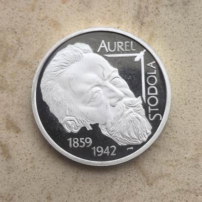 道一币馆币章第一百六十五场 - 斯洛伐克2009年热力学工程师奥雷尔·斯托多拉诞辰150周年10欧元银币 18g 900s