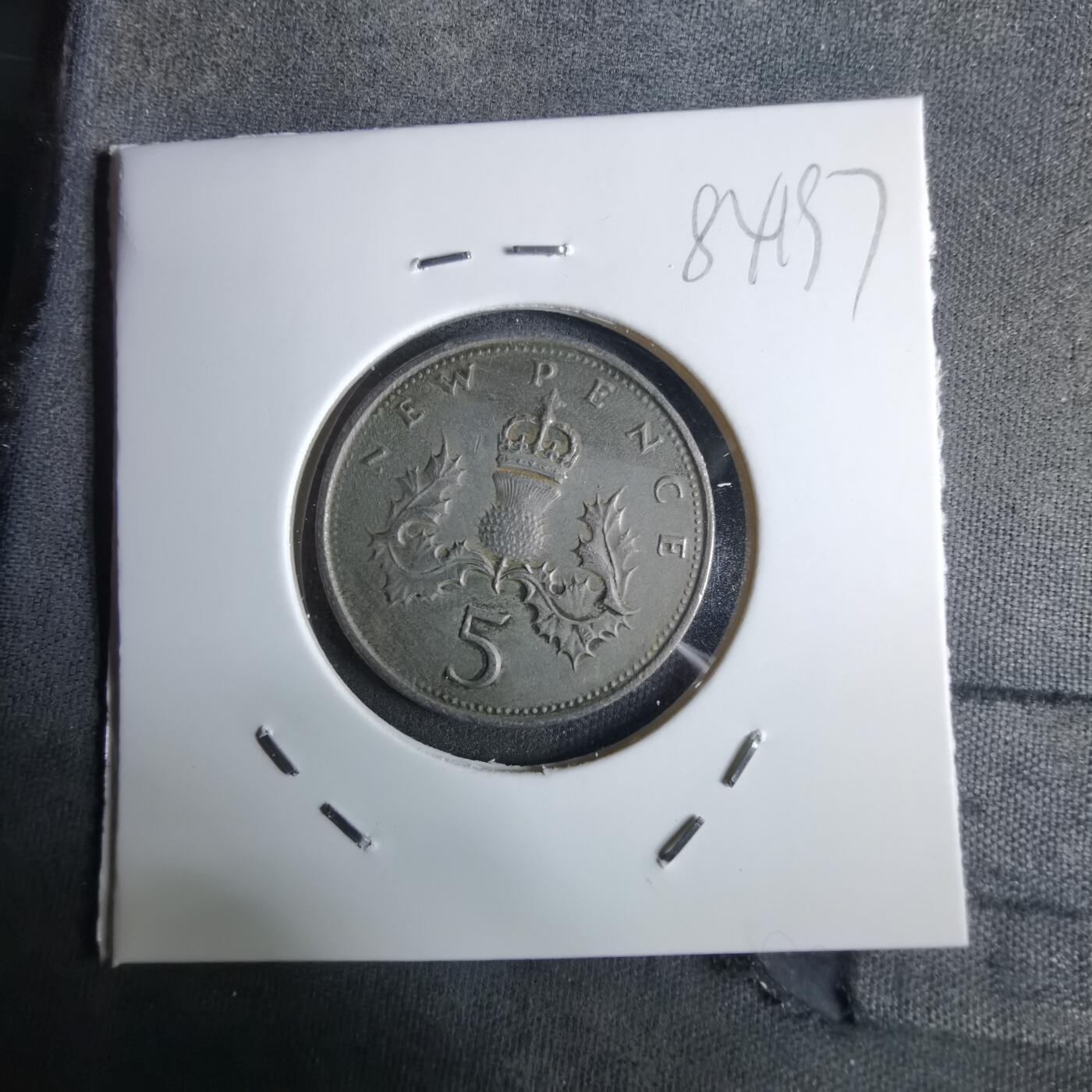 沼泽如烟--第984场 英国1971年5便士