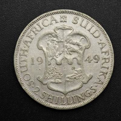 【淘币小摊】实时拍第八百六十三拍   小银币散币场   年前最后一周 之前的预留小年前全部发出 请更换最新收货地址  - 南非1949年乔治六世2先令银币