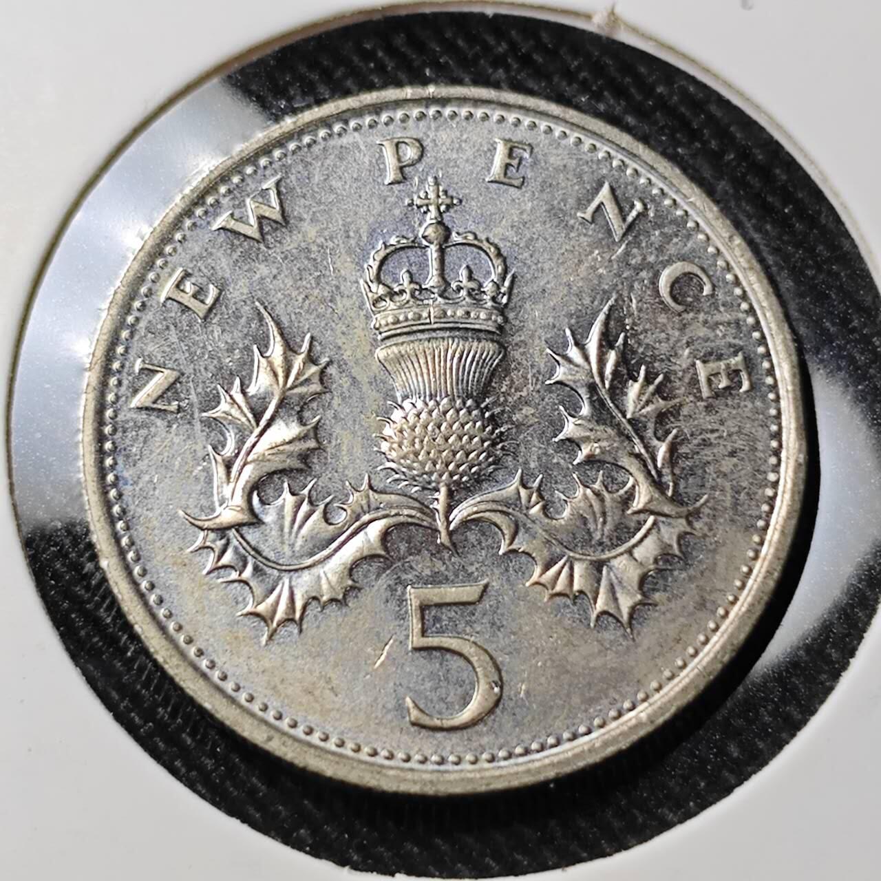 KK钱币收藏小铺  第392期  2月预留时间 周末发货  1978英国大5便士