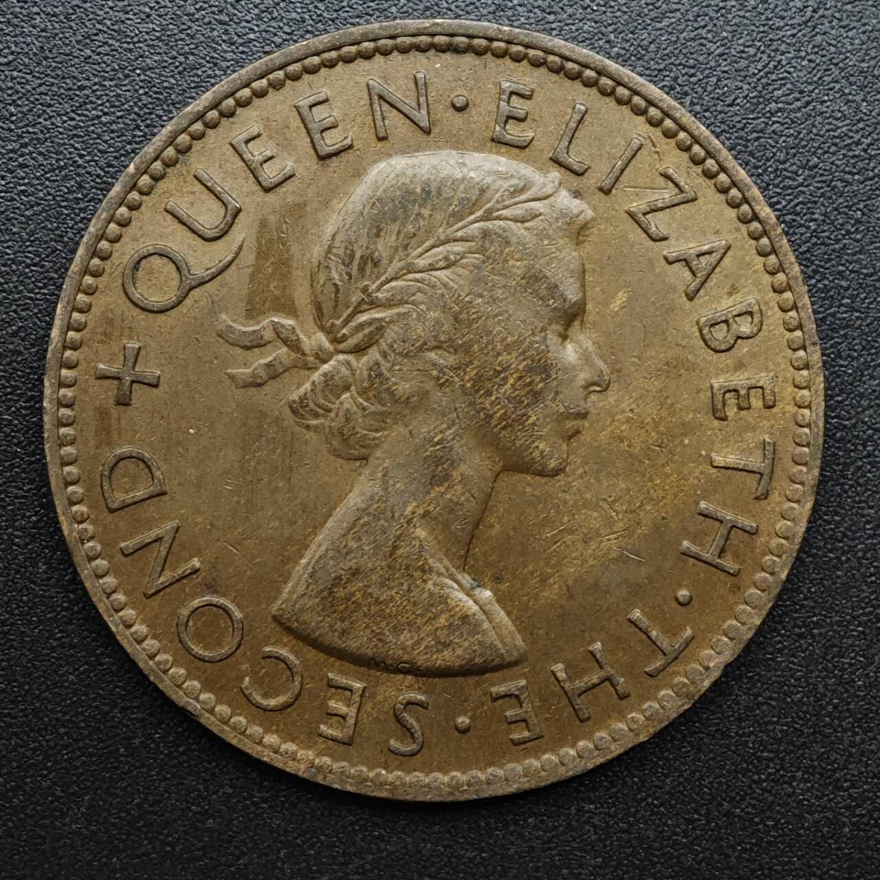 【淘币小摊】实时拍第八百六十三拍   小银币散币场   年前最后一周 之前的预留小年前全部发出 请更换最新收货地址  新西兰1953年伊丽莎白二世一便士铜币